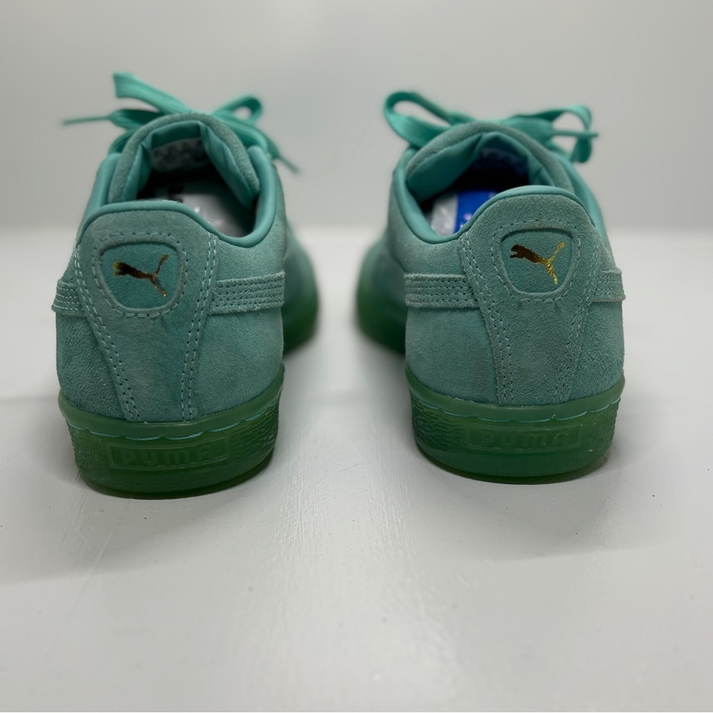 Puma Suede Classic XXI Green Suede Lifestyle Sneakers women’s 8.5 - Picture 6 of 10